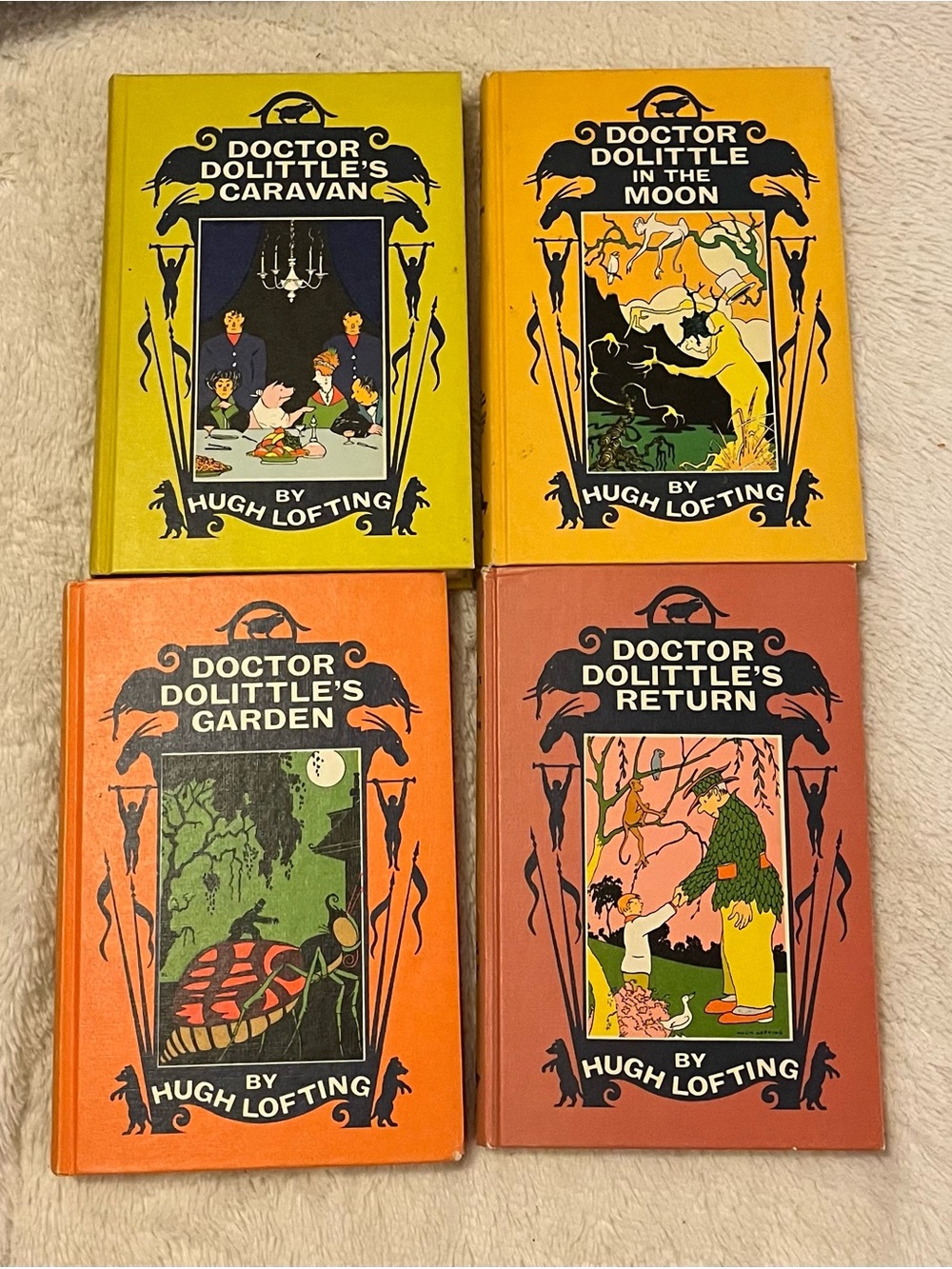 Vintage Set of Doctor Dolittle Books